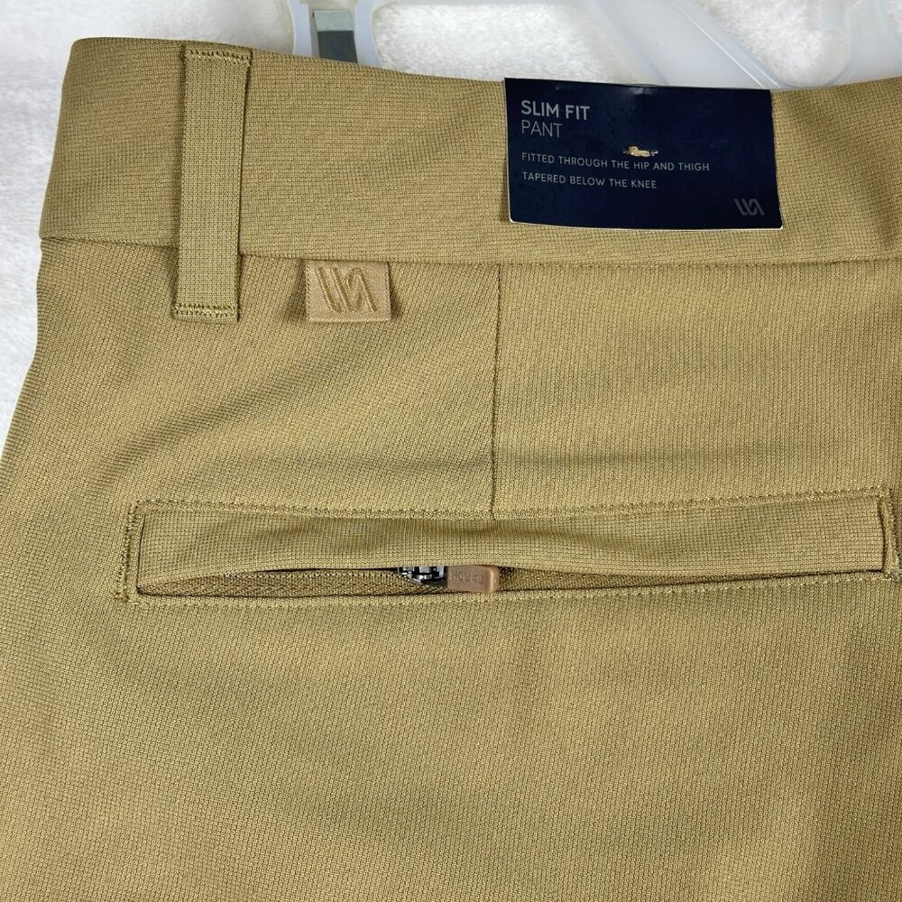 VRST Mens Limitless Performance Slim Fit Chino Pants W35 L32 Beige Stretch NWT - Picture 10 of 12